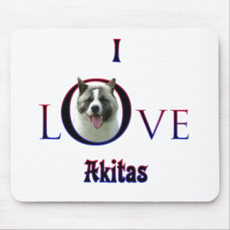 Alfombrilla De Ratón Akita I Love
