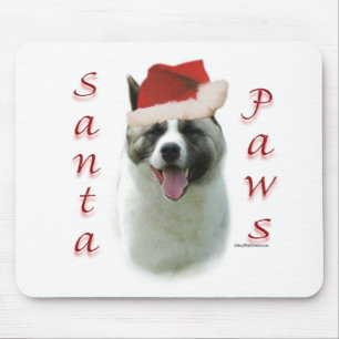 Alfombrilla De Ratón Akita Santa Paws