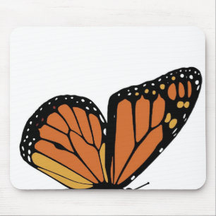Alfombrilla De Ratón ala de la mariposa de monarca