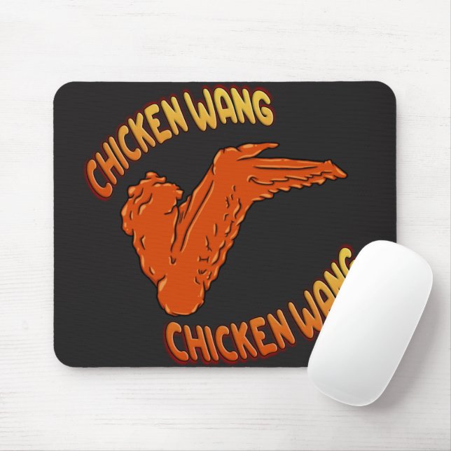 Alfombrilla De Ratón Ala de pollo Mousepad (Con ratón)