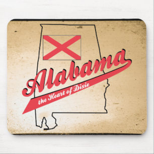Alfombrilla De Ratón Alabama Corazón de Dixie