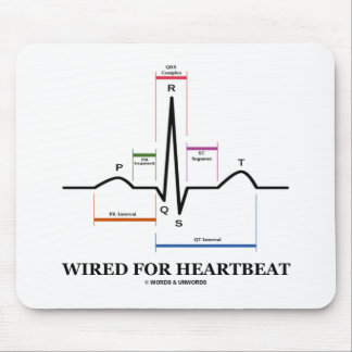 Alfombrilla De Ratón Alambre Para El latido cardíaco (Ritmo Sinusal ECG