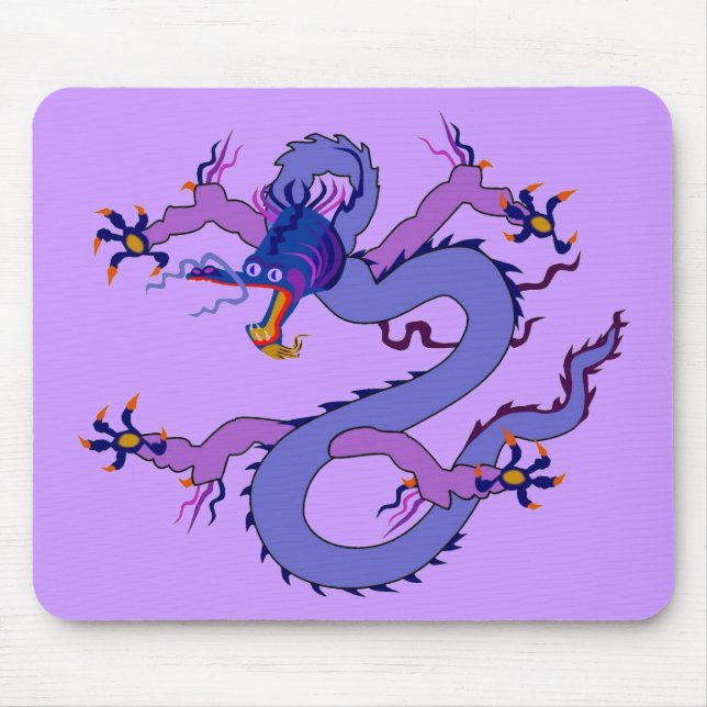 Alfombrilla De Ratón Alameda de la suerte del dragón (Frente)