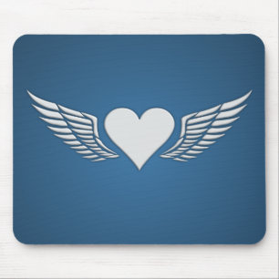 Alfombrilla De Ratón Alas de Amor, mousepad, personalizar