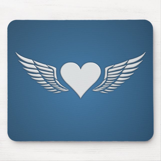 Alfombrilla De Ratón Alas de Amor, mousepad, personalizar (Frente)