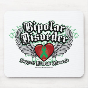 Alfombrilla De Ratón Alas del desorden bipolar