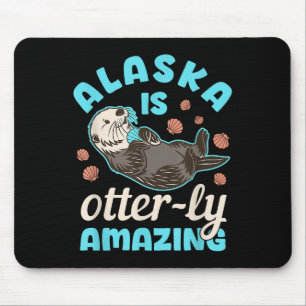 Alfombrilla De Ratón Alaska Sea Otter Vacation Souvenir