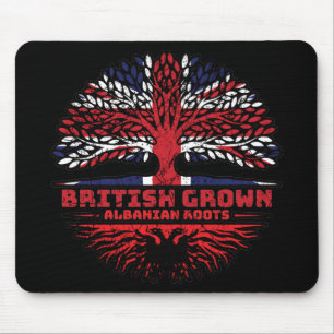 Alfombrilla De Ratón Albania albanesa Reino Unido Árbol británico