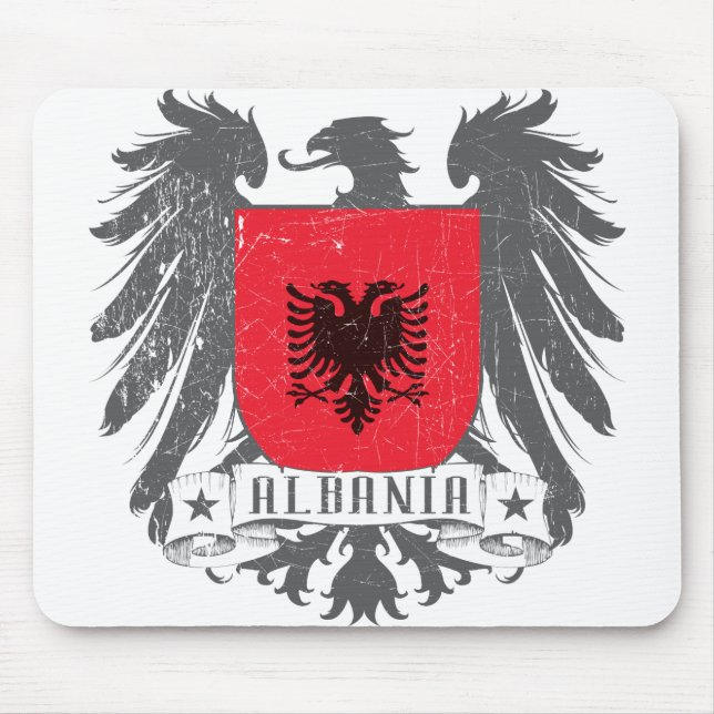 Alfombrilla De Ratón albaniashield (Frente)