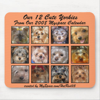 Alfombrilla De Ratón ALBARICOQUE LINDO del CALENDARIO de YORKIES 2008