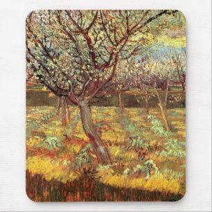 Alfombrilla De Ratón Albaricoqueros en flor por Vincent van Gogh