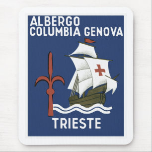 Alfombrilla De Ratón Albergo Columbia Génova ~ Trieste