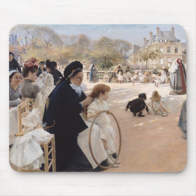 Alfombrilla De Ratón Albert Edelfelt - Jardines de Luxemburgo, París (Frente)