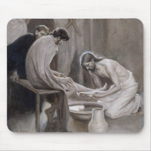 Alfombrilla De Ratón Albert Edelfelt - Jesús lavando pies de discípulos