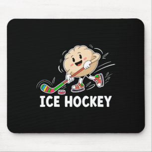 Alfombrilla De Ratón Albóndigas Juegan Hockey sobre Hielo Palillos Envu