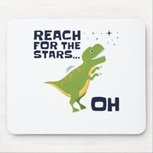 Alfombrilla De Ratón Alcance para las Estrellas divertidas T-Rex Brazos