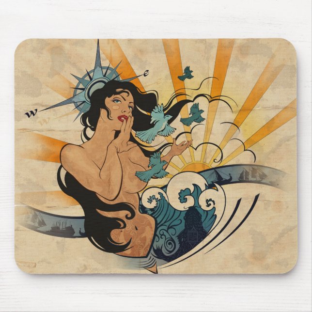 Alfombrilla De Ratón Alcohol de la navegación Mousepad (Frente)