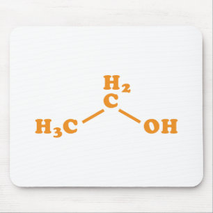 Alfombrilla De Ratón Alcohol Etanol Fórmula química molecular