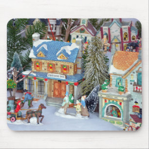 Alfombrilla De Ratón Aldea de navidades en miniatura