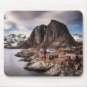 Alfombrilla De Ratón Aldea pesquera de Lofoten Hamnoya