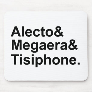 Alfombrilla De Ratón Alecto Megaera Tisiphone Furias Griegas del Mito