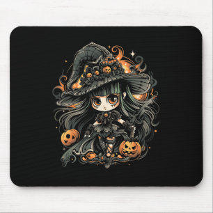 Alfombrilla De Ratón Alegre arte de brujas de Halloween