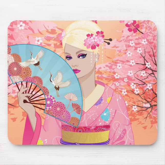 Alfombrilla De Ratón Alegre en Japón (Frente)