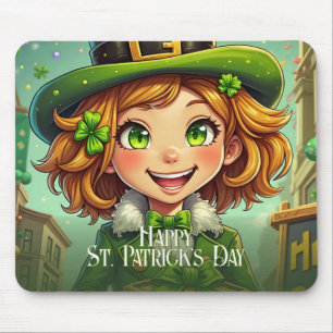 Alfombrilla De Ratón Alegre Leprechaun - San Patricio