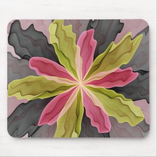 Alfombrilla De Ratón Alegría, antracita verde rosada Fantasía Flower Fr