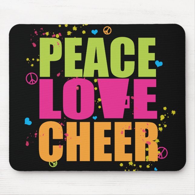 Alfombrilla De Ratón Alegría Mousepad del amor de la paz (Frente)