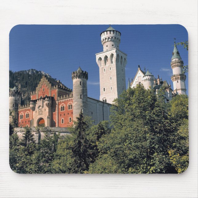 Alfombrilla De Ratón Alemania, Baviera, Castillo de Neuschwanstein. (Frente)