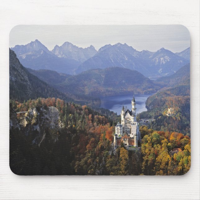 Alfombrilla De Ratón Alemania, Baviera, Castillo de Neuschwanstein. Rey (Frente)