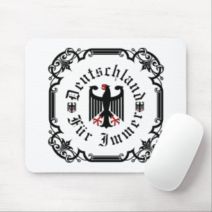 Alfombrilla De Ratón Alemania/Deutschland Por siempre/águila negra fede