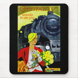 Alfombrilla De Ratón Alemania quiere verte