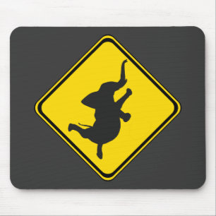 Alfombrilla De Ratón Alerta: ¡Bailando Elefante Xing!