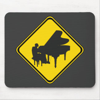 Alfombrilla De Ratón Alerta: Piano Jugador Atrás!