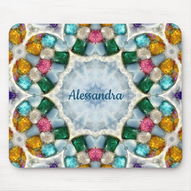 Alfombrilla De Ratón ALESSANDRA ~Gem Stone ~ Personalizado (Frente)