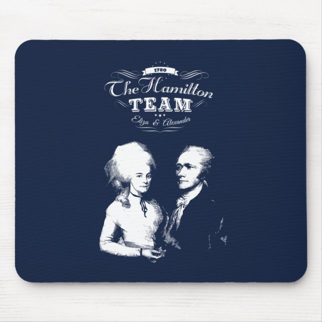 Alfombrilla De Ratón Alexander Hamilton, Eliza. Regalos de la historia. (Frente)