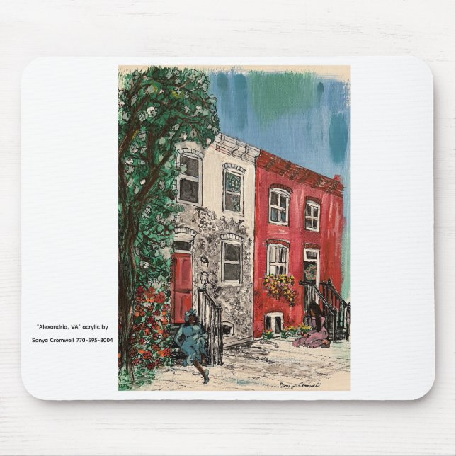 Alfombrilla De Ratón Alexandria, VA (Frente)