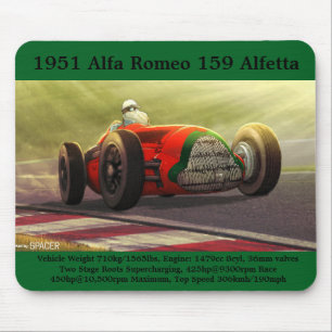 Alfombrilla De Ratón Alfa Romeo 1951 Alfetta Mouse pad