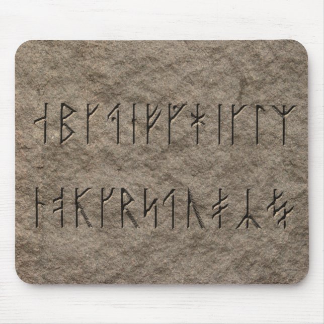Alfombrilla De Ratón Alfabeto de Viking (Frente)