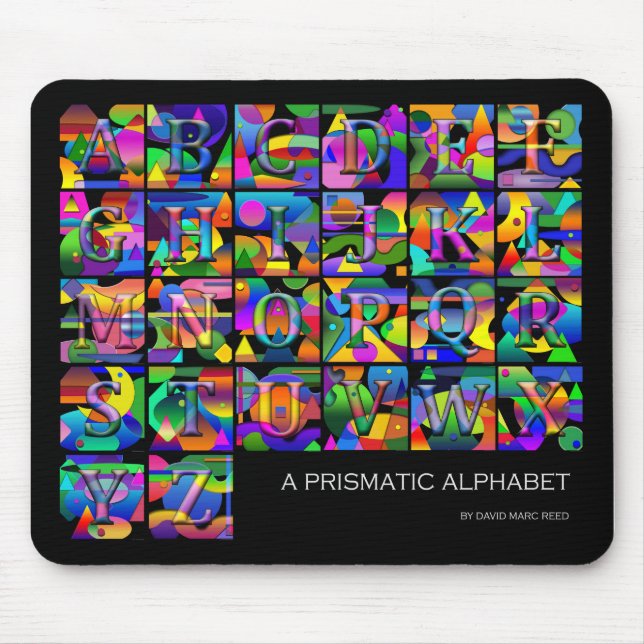 Alfombrilla De Ratón Alfabeto Mousepad (Frente)