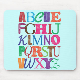 Alfombrilla De Ratón Alfabeto Mousepad