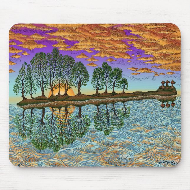 Alfombrilla De Ratón alfombrilla_de_ratón_de_guitarra_del_lago_emek (Frente)