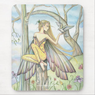 Alfombrilla De Ratón Alfombrilla para ratón Messenger Fairy Dove
