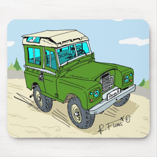 Alfombrilla De Ratón AlfombrillaLRoverSerieII235197 (Frente)