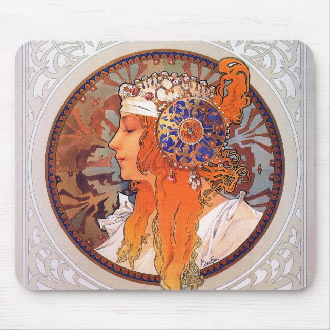 Alfombrilla De Ratón Alfonso Mucha (Frente)