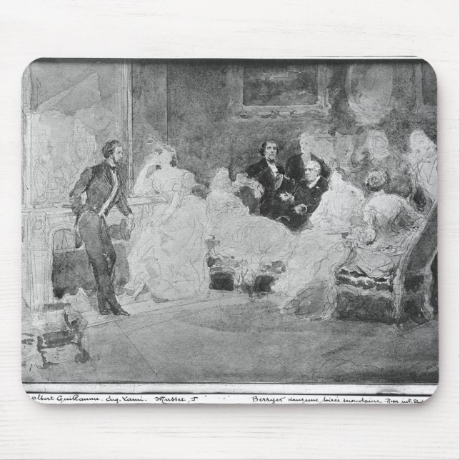 Alfombrilla De Ratón Alfred de Musset Eugene Delacroix (Frente)