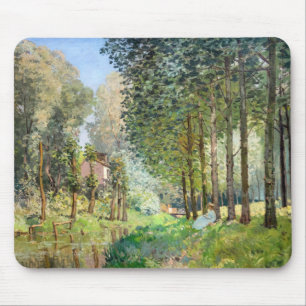 Alfombrilla De Ratón Alfred Sisley - Descanso a lo largo del arroyo