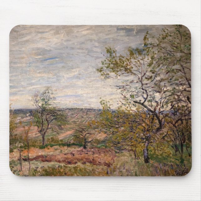 Alfombrilla De Ratón Alfred Sisley - Día del Viento en Veneux (Frente)